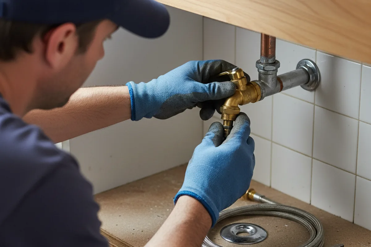 Shutoff valve and fitting work during Repiping in Deming
